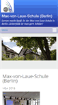Mobile Screenshot of max-von-laue-schule.de