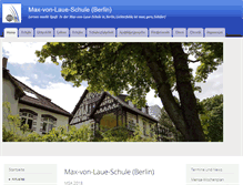 Tablet Screenshot of max-von-laue-schule.de